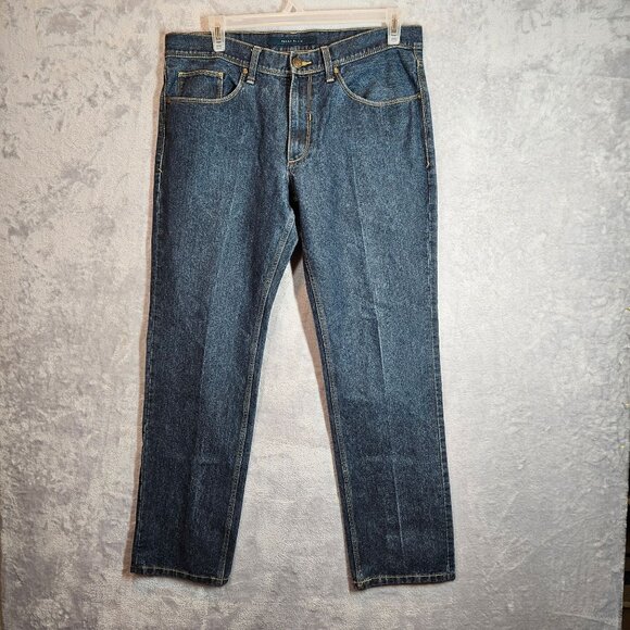 Perry Ellis Denim Jeans Medium Wash Straight Fit Mens Size 36W x 32L - Picture 1 of 15